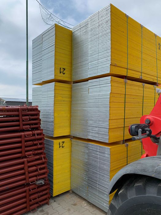 Sklejka płyta szalunkowa 3-WARST 500x2000x21 okuta E kl.I ŻÓŁTA Strop