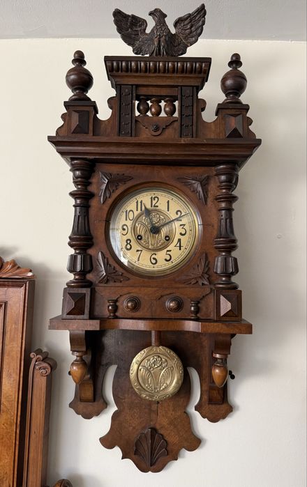 Piękny zegar Ślązak z orłem, Kienzle!