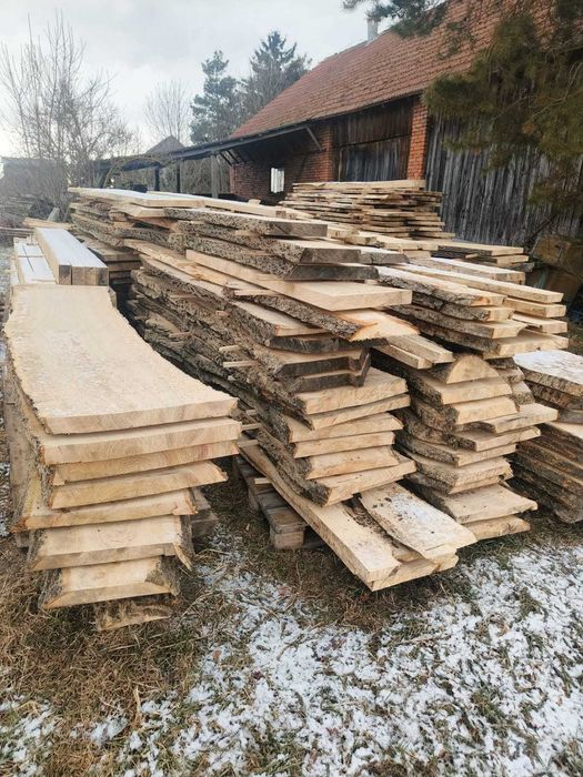 deski jesion dąb tarcica jesionowa dębowa mokra 5 cm 50mm