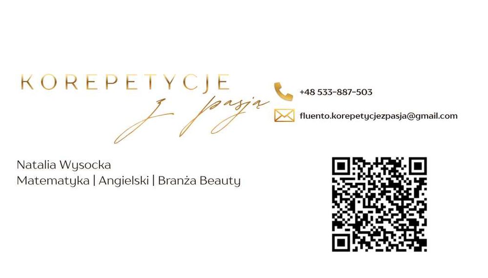 Korepetycje z Pasją: Matematyka i Angielski | Egzaminy | Branża Beauty