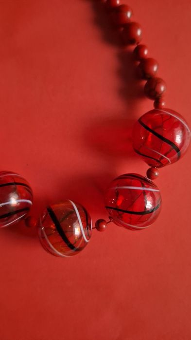 Naszyjnik z czerwonych korali