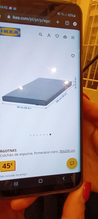 Colchão de solteiro  ikeia