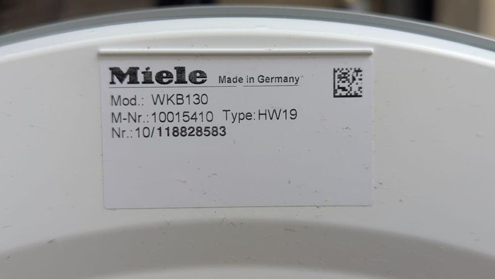 Преміум пральна машина Miele WKB130 8kg відпарювання текстове меню | 8