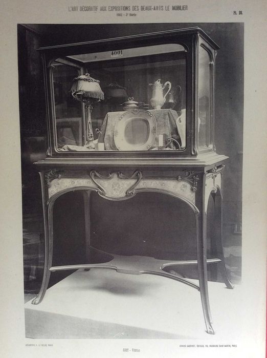 Tema: Mobiliário.  Estampas fotográficas.  Ano 1902.  Public. n.º 4