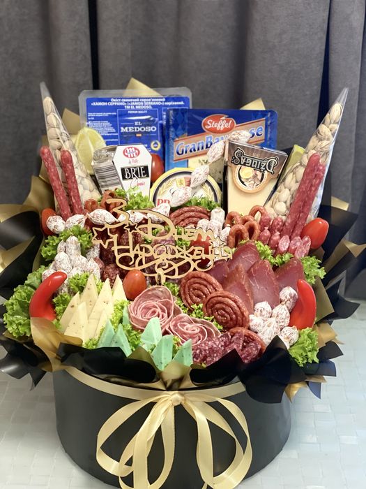 Мʼясні букети для чоловіків, пивні букети, чоловічі букети