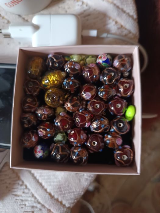 contas de vidro Murano de trabalho de abajur, lindas contas de joias d
