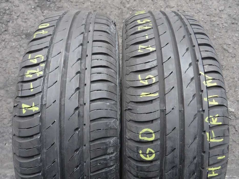 175/60 R15 81H Continental EcoContact3 літо 2штуки Шини б/у