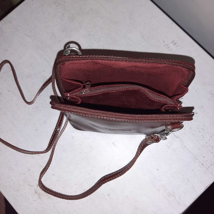 Torebka listonoszka brązowa Vera Pelle