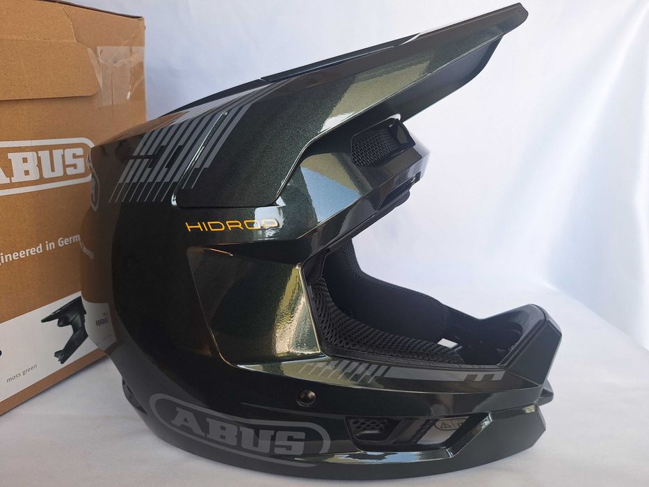 Kask rowerowy fullface Abus HiDrop Moss Green M 57-58cm