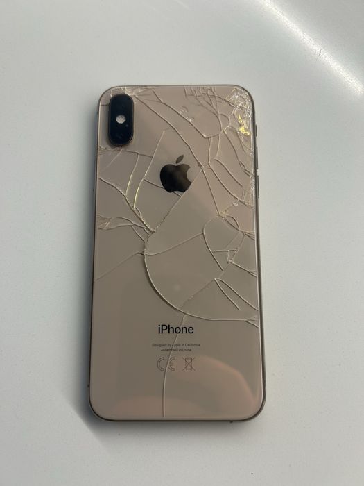 Iphone XS Rose Gold 256gb zbite szklo