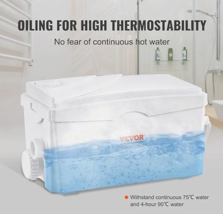 Bomba de esgoto utilitária de 350 W, caudal de 6000 L/h