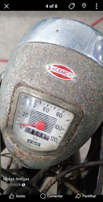 Motorizada antiga Vilar super seta