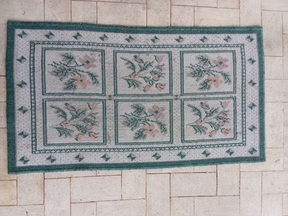 6 TAPETES FLORIDOS Felpudos s Anuncio 6 Fotos.