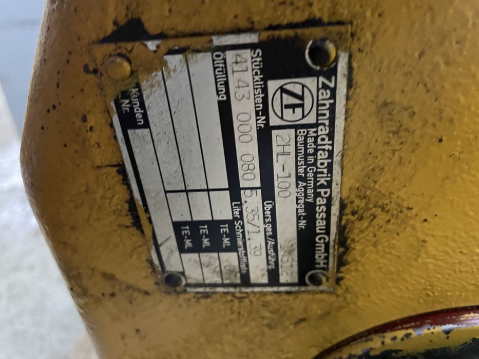 Skrzynia biegów ZF 2hl 100 liebherr 312 koparka kołowa