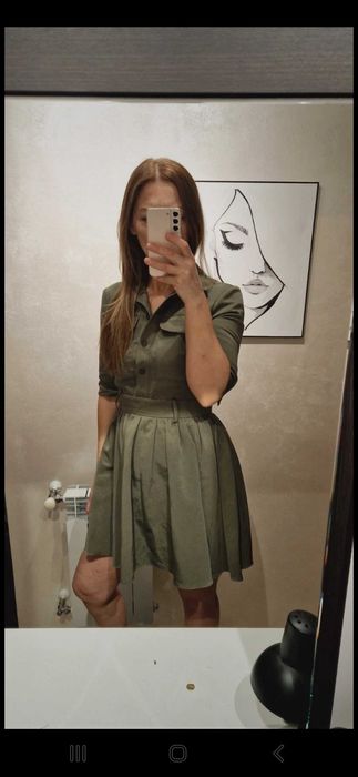 Piękna zielona sukieneczka Asos rozmiar 34