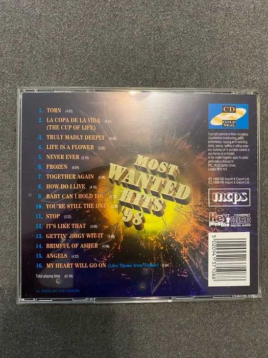 Most Wanted Hits ’98 – CD Compilação Anos 90 (covers)