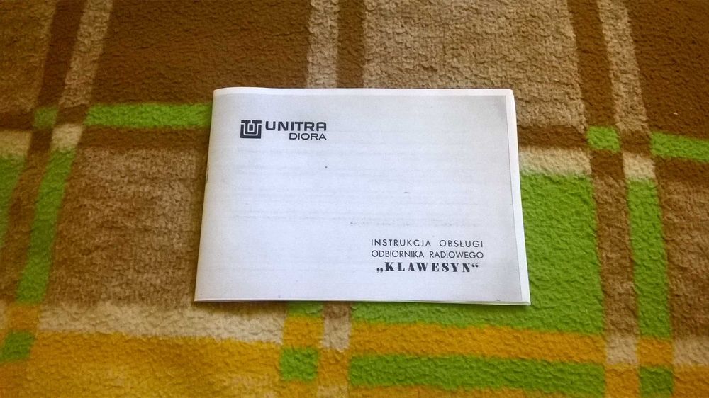 Radioodbiornik "KLAWESYN" - instrukcja obsługi + schemat ideowy