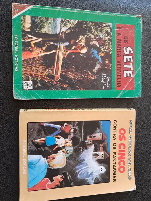 2 Livros Os Cinco e os Sete