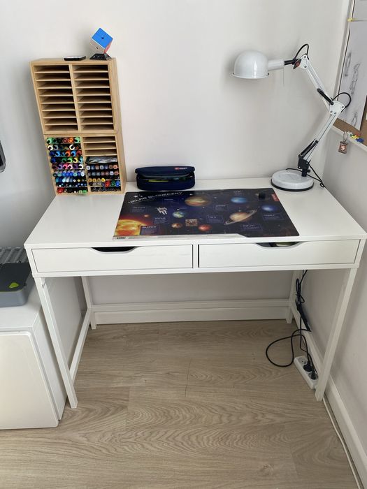 Biurko ikea białe alex