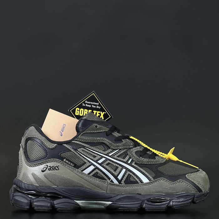 Кросівки Asics Gel-NYC Khaki Black Gore-Tex (хутро) (41-45)