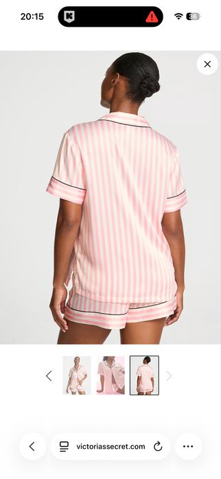 Піжама Victorias Secret сатинова у смужку нова