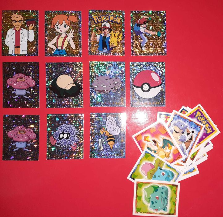 Cromos Autocolantes Pokémon - Caderneta Merlin 1ª edição 1999/2000