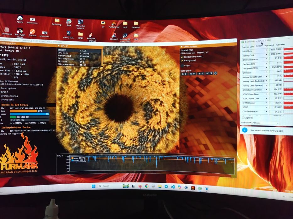 Відеокарта Asus rog strix amd radeon rx 570 4g