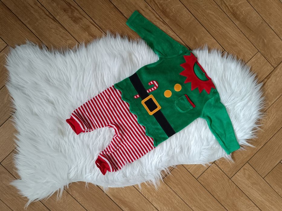 Next kombinezon pajacyk świateczny elf 3-6m