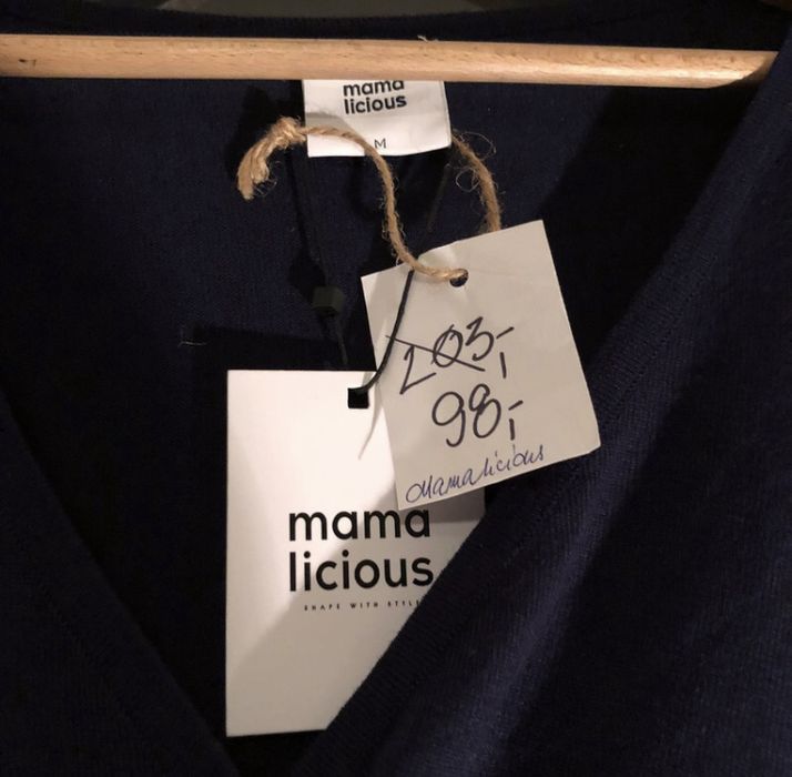 Nowa granatowa tunika ciążowa Mamalicious [M]