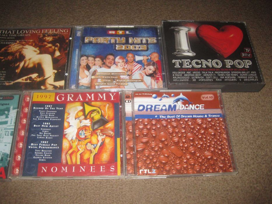 Lote de 7 CDs de música (Colectâneas)