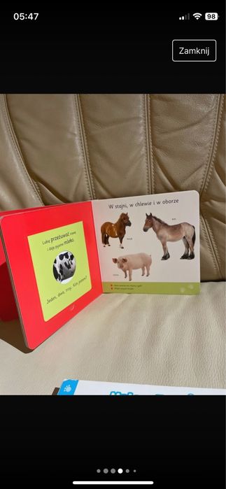 Książeczki interaktywne dźwiękowe z okienkami odgłosy zwierząt