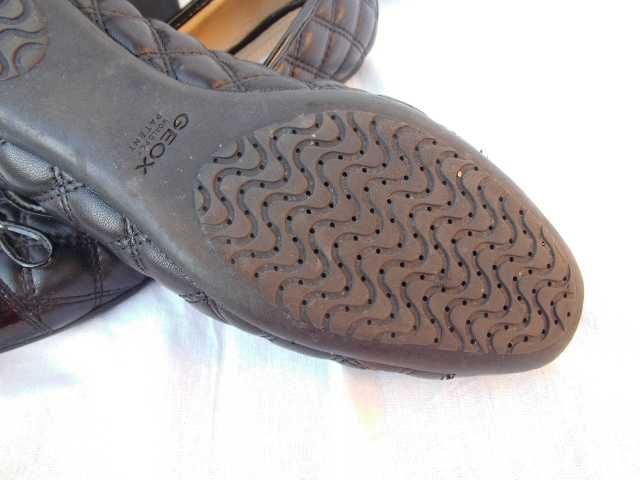 Geox Respira skórzane pikowane baletki baleriny 38