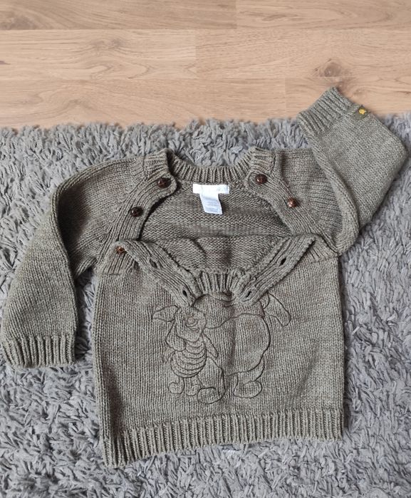Sweterek dla chłopca z Kubusiem Puchatkiem H&M r. 74