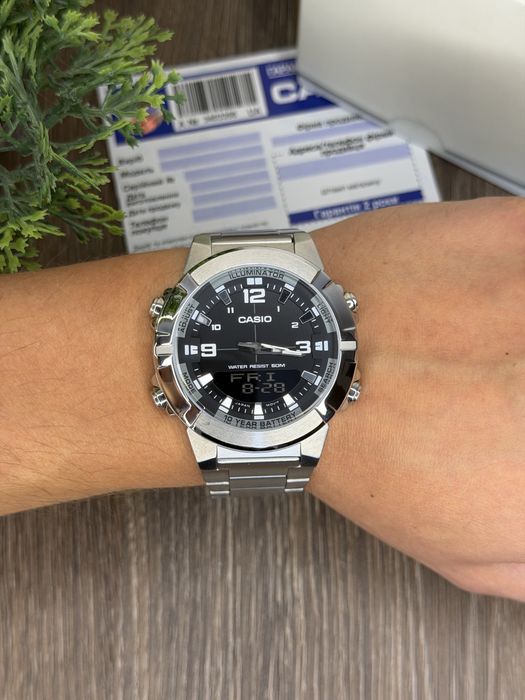 З гарантією / Новий оригінальний годинник Casio AMW-870D-1A