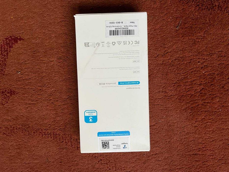 Павербанк для телефонів та ноутбуків INIU BI-B63 PD 100W 25000 mah