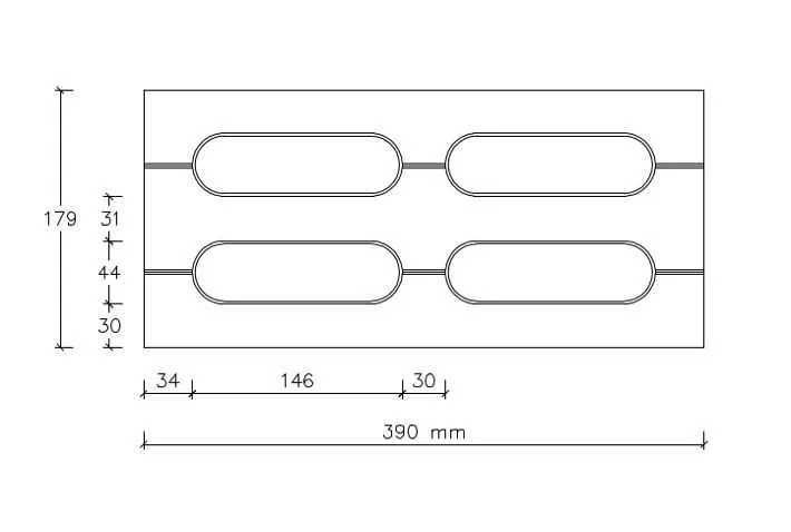 Pustak betonowy akustyczny 39/18/19cm Nowość! pustaki akustyczne