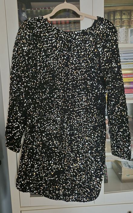 Sukienka sylwestrowa cekiny XL