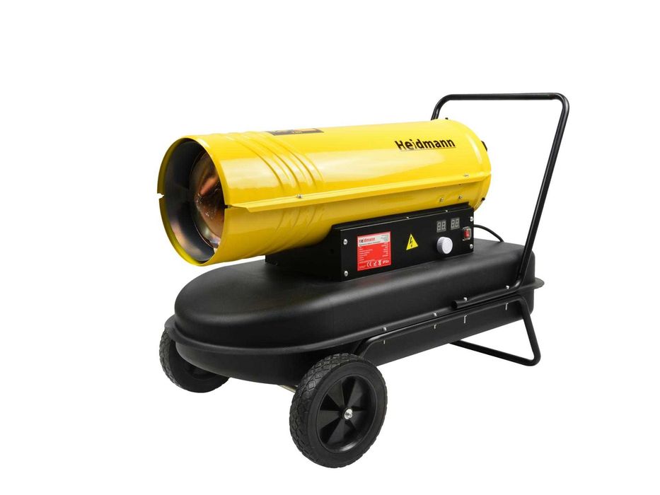 Nagrzewnica olejowa z termostatem spalinowa na kołach 25kw 2500W