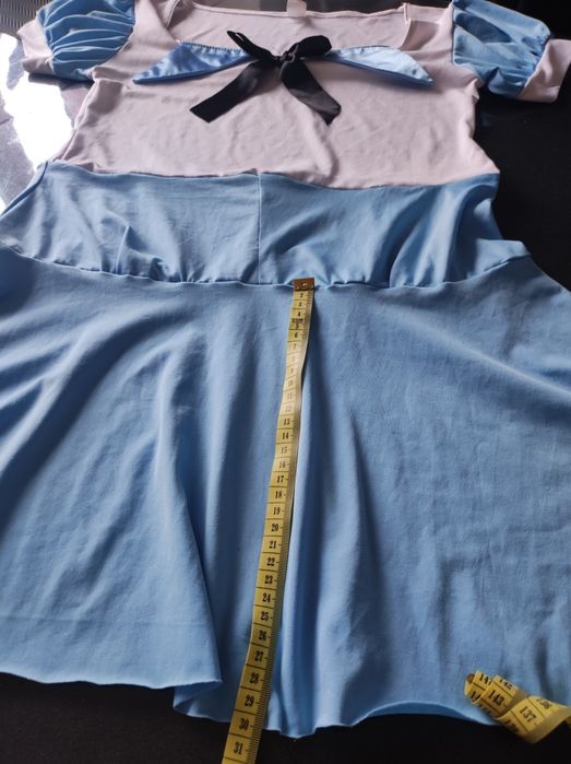 "Grzeczna uczennica"+rajstopy czarne -nowe- sukienka, przebranie