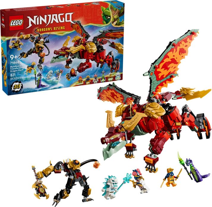 LEGO® NINJAGO 71868 Робот-дракон Вайлдфайр трансформер (Wyldfyre's Transforming Dragon Mech).