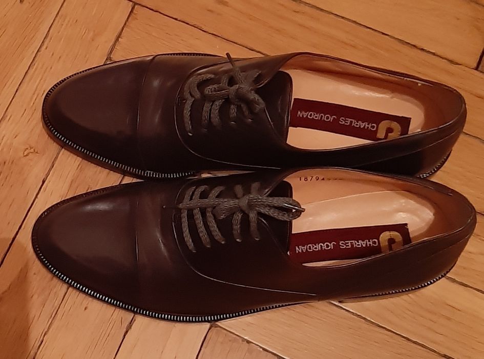 Luksusowe eleganckie męskie buty skórzane wizytowe garniturowe