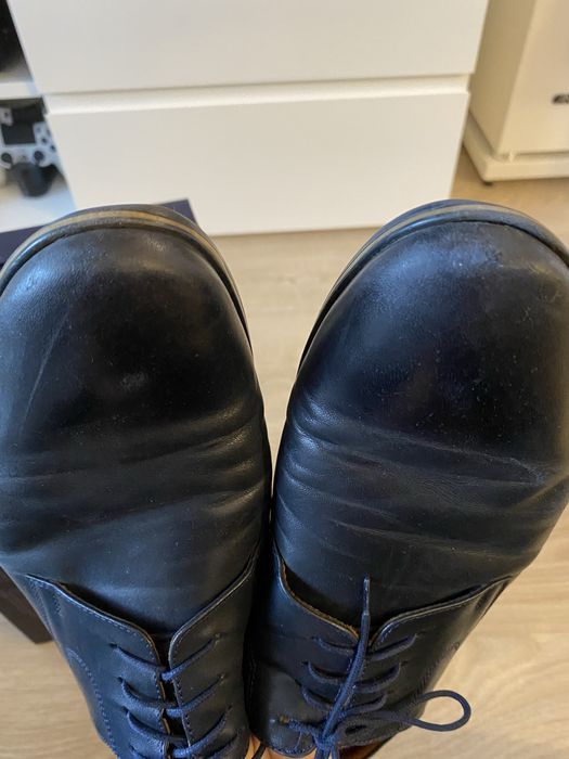 Buty męskie skórzane Ryłko 43 ciemny granat