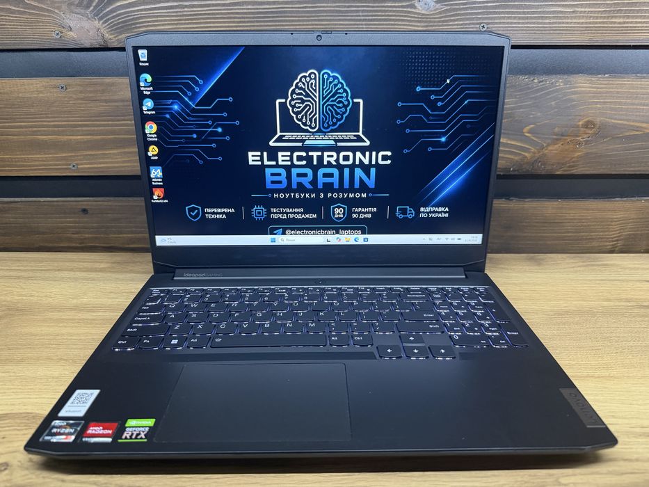 Lenovo Ideapad Gaming 3 RTX 3050Ti 4 GB 15,6” IPS FHD 120Hz Ryzen 5 5600H/16 GB DDR4/ 1 TB SSD/3% знос АКБ