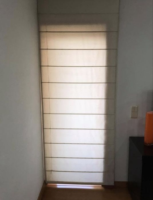 Cortinas em Romanete tecido alinhado branco
