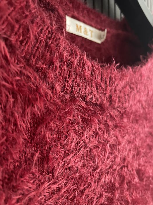 Bordowy sweter L