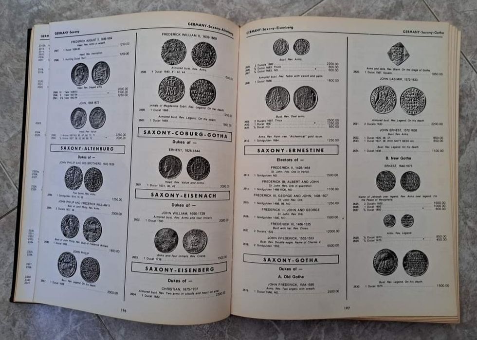 Catálogo numismatico só para moedas OURO