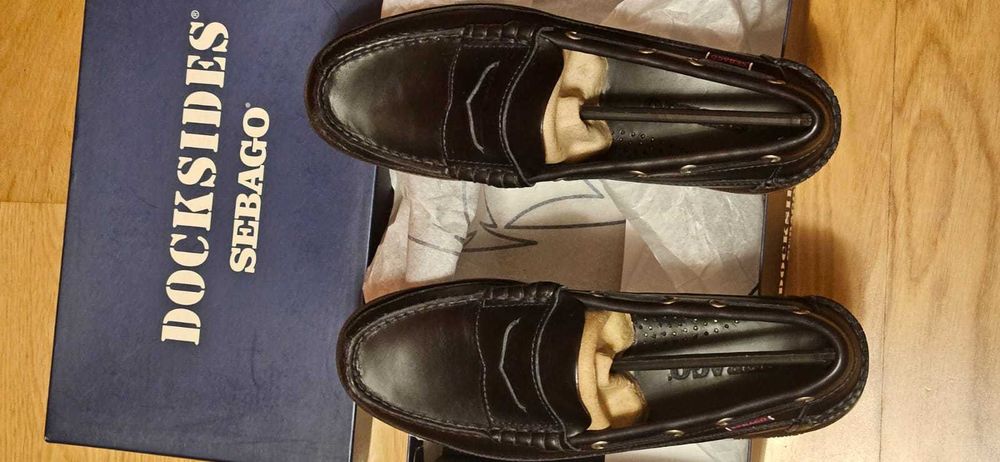 мокасини top siders Sebago 41 Navy (не Sperry, Loake)