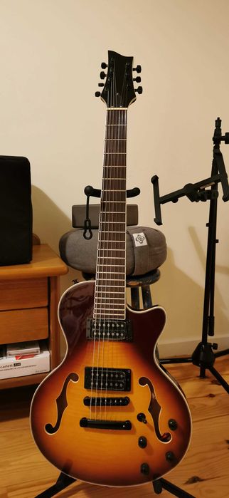 Vendo guitarra elétrica 7 cordas Thinline
