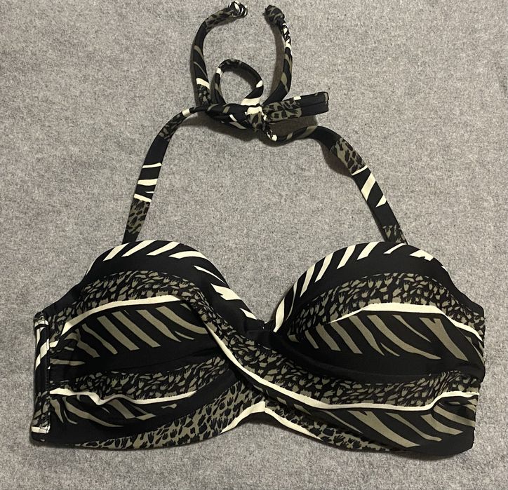 Bruno Banani biustonosz usztywniany góra od stroju 38D zielony czarny