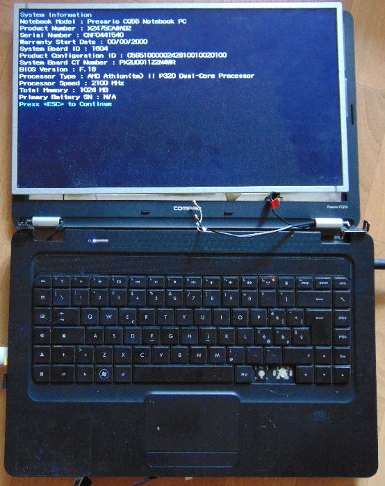 Ноутбук Hp Presario cq 56